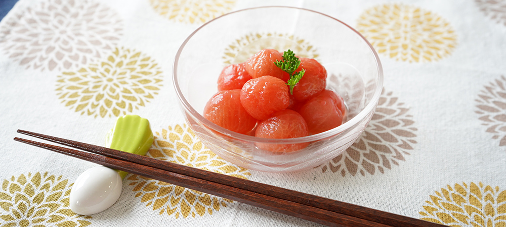 ミニトマトの酢漬け